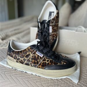 Golden Goose Soul Star Leopard Sneakers